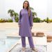 Women's Clothing Arab Full Coverage Diving Surfing Conservative Swimsuit Three Piece Suit Sunscreen Long Sleeved Split Swimsuit_ecoleips.com