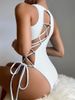 Women's Clothing Sexy Back Hollow Strap One Piece Swimsuit Bikini_ecoleips.com