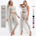 Women's Clothing Tight Yoga Pants Vest Sports Fitness Suit Top Long Sleeve Women Seamless Yoga Clothes_ecoleips.com