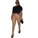 Women's Tight PU Leather Pants Side Slits Pleated Pencil Skinny Jeans Sexy Fit Casual Tight Pants_ecoleips.com