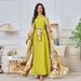 Women's Clothing Middle East New Printed Cardigan Two Piece Dress_ecoleips.com