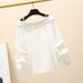 Women's Clothing One Shoulder Tops For Women Early Autumn New Design Niche Shirts Stylish And Careful Collarbone Revealing Shirts_ecoleips.com