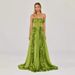 Elegant French Style Women's Evening Gown Slimming A-Line Dress With Pleated Ruffled Waist For Summer New Arrival_ecoleips.com