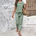 European American Women's Clothing Shein Foreign Trade 2024 Spring/Summer Elegant Casual Short-Sleeve Top And_ecoleips.com