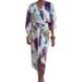 2025 Spring Women's Elegant Casual V-neck Long Sleeve Slit Two-piece Fashion Set_ecoleips.com