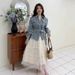 High-end Quality 2025 Spring New Fashion Hong Kong Style Retro Washed Denim Jacket With Belt For Women_ecoleips.com