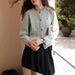 Australian Merino Wool Cable Knit Cardigan – Petite-Friendly Cropped Length With Honeycomb Stitch, Softest Wrap For Cool Weather_ecoleips.com