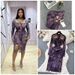 Elegant Chiffon Maxi Dress With Floral Print & Thigh High Slit | Sexy Long Sleeve Bodycon Dress For Party & Date Night_ecoleips.com
