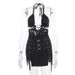 YJ24058 Spring 2025 New Hot Girl Backless Bodycon Dress, Vacation Style European And American Sexy Hollow Out Dress For_ecoleips.com