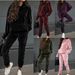Women's Clothing Women's Velvet Long Sleeve Casual Suit Autumn/Winter Style Fashion For Formal & Casual For Women_ecoleips.com