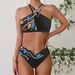 Verve 2025 New Swimsuit Triangle Halter Cross Bikini Two-Piece Plus Size Women's Swimwear_ecoleips.com