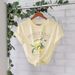 Women's Clothing Pure Cotton T Shirt Summer Short Sleeved Round Neck Pattern Printed T Shirt_ecoleips.com