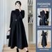 Real Shot~ Autumn Winter New Arrival Outerwear Inner Wear Internet Celebrity Plus Size Two-Piece Maternity Dress_ecoleips.com