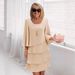 Spring And Summer Fashion Cake Dress Women's Loose And Thin Round Neck Dress Women_ecoleips.com