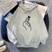 2025 New Large Size Printed Autumn Winter Loose Fleece Hooded Sweatshirt Women Long Sleeve Top Jacket_ecoleips.com