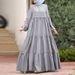 ng2510292 Ng2510292 Ng2510292 Autumn For Women, Korean-style Ruffle Dress, Casual Loose-fitting Round-neck Long Dress_ecoleips.com
