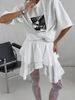 Sumuyoo Women's Printed T-shirt 100% Cotton Fashion White Vintage Short-sleeve Printing T Shirts Fashion Hip Hop Loose Tees_ecoleips.com