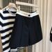 Women's Clothing Women's High-Waisted Color-Block Trousers Loose Fit Slimming Wide-Leg Cropped Mid-Length Summer Suit Shorts_ecoleips.com