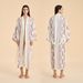 Aria Basics New Cross-border W's Pajamas, European And American Satin Chiffon Printed Robe, Loose Long Home Wear Nightgown For_ecoleips.com