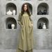 Women's Clothing New Fashion Multi Button Long Sleeved Split Collar Shirt Casual Straight Pants Two Piece Suit_ecoleips.com