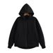"Retro Zip-Up Fleece Jacket For Women – Winter Streetwear Parka (Black/Light Gray/Dark Gray) – Oversized Fit & Vintage Style"_ecoleips.com