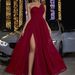 Women's Clothing Fashion Elegant Dress One Shoulder Slim Pleated Party Banquet Birthday Dress_ecoleips.com