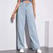Women's High-Waisted Straight Leg Jeans – Stretch-Free Cotton Blend, Relaxed Fit For Petite & Plus Size (Black/Deep Blue/Light Blue)_ecoleips.com