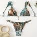 Verve 2025 New Printed Tie Swimwear Women's Three-Piece Sexy Beach Bikini Hot Spring Swimsuit_ecoleips.com