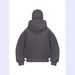 Women's Retro Hooded Sweatshirt Fleece Lined Loose Fit Sporty Cardigan Jacket American Style Autumn Winter Print_ecoleips.com