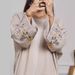 Verve Women's Robe Embroidered Muslim Clothing Cardigan Long Dress Batwing Sleeve_ecoleips.com