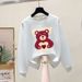 Women's Niche Design round Neck Sweatshirts Fashionable Fleece Lined Thickened Sweatshirts for Spring Autumn And Winter_ecoleips.com