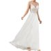 Cross-border Wedding Dress, Forest Style, 2026 New Model, Simple And Slim-fitting, Sheer, With A Train, Flattering, For_ecoleips.com