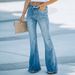 2022 European And American Jeans Autumn/Winter New High-Waisted Tassel Slim Fit Flared Pants Vintage Style_ecoleips.com