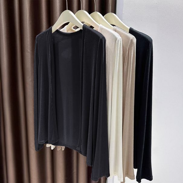 Y2k Aesthetic Long-Sleeve Knit Shirt – Oversized Open Front Cardigan (Black & Navy, S-Xl) Versatile Styling_ecoleips.com