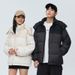 Unisex Winter down Jacket Thickened Short Hooded Warm Top Couple Style White Duck down Outerwear Archer0603 YR5816P180_ecoleips.com