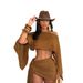 Women's Clothing Women's Summer Seaside Vacation Style Top With Straps Hip Skirt Suit Breathable Oblique Collar Off Shoulder_ecoleips.com