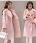 Cozy Sherpa-Lined Denim Jacket – Oversized Long Sleeve Coat With Polo Collar – Winter Warm Mid-Length Outerwear (S/M/L/XL/XXL/2XL)_ecoleips.com