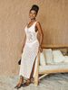 Women's Clothing new hollow knitted vest dress sexy dress bikini beach cover-up swimsuit outer long skirt_ecoleips.com