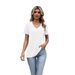 Women's Summer Casual Short Sleeve T-Shirt Business Basic Spring V-Neck Shirt Set_ecoleips.com