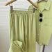 Women's Clothing Long Sleeved Shirt Paired With Elastic Waist Trousers Luxe Loungewear Set – Silky Button-Down & Wide-Leg Pants For Elevated Comfort_ecoleips.com