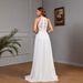 Women's Clothing Spring New Sleeveless Halter Neck Dress Wedding Dress Bridesmaid Solid Color Dress_ecoleips.com
