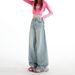 2026 Spring New Style Flap Design High-Waisted Loose-Fit Straight Wide-Leg Floor-Length Jeans For Women_ecoleips.com
