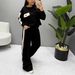 Women's Heart Print Two Piece Set Long Sleeved Top & High Waisted Color Block Pants Autumn Winter Casual Comfortable Streetwear_ecoleips.com