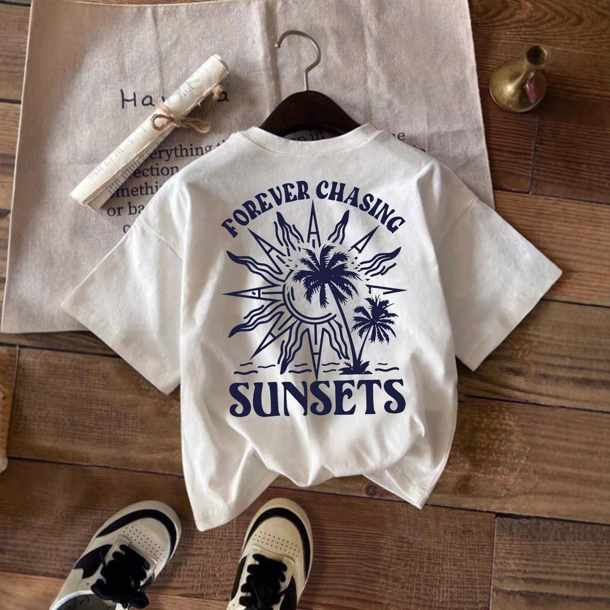 Men's & Women's Tropical Palm Tree Graphic Print Casual T-Shirt - Soft Polyester Relaxed Fit Short Sleeve Tee For Beach Vacation & Daily Wear_ecoleips.com
