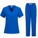 Healthcare Service Surgical Uniforms For Women Scrub Suits Medical Nurse Beauty Salon Work Clothes Clinical Short Sleeved Wash Clothes_ecoleips.com