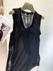 Silk Vest For Women, Mulberry Silk, Outer Wear, Spring/Summer 2025 New Loose Lace Trim, Sleeveless Base Layer Top_ecoleips.com