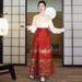 Heavy Embroidery Satin Mandarin Collar Shirt, Red Jacquard Horsehair Skirt, Wedding Attire, Reception Dress, 2025_ecoleips.com