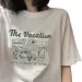 Retro Japanese Short Sleeve Loose T-Shirt Women's Trendy Summer Design Casual Student Top Crew Neck Short Sleeved Top_ecoleips.com