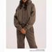 2025 Autumn Winter New Women's Hooded Crew Neck Long Sleeve Two-Piece Set Sweatshirt For Women_ecoleips.com