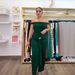 Women's Clothing Elegant Off-Shoulder Casual Jumpsuit Lace-Up Trim Commuter-Friendly Denim Jeans For Formal & Casual_ecoleips.com